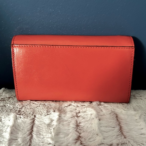 Patricia Nash Orange Leather Handbag & Wallet - Picture 9 of 10